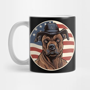 Staffordshire Bull Terrier 4th of July Mug